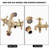 G1/2in Thread Bathroom Copper Single Cold Faucet Washing Machine Mop Pool Water Tap Retro Gold Water Tap Washing Machine Faucet
