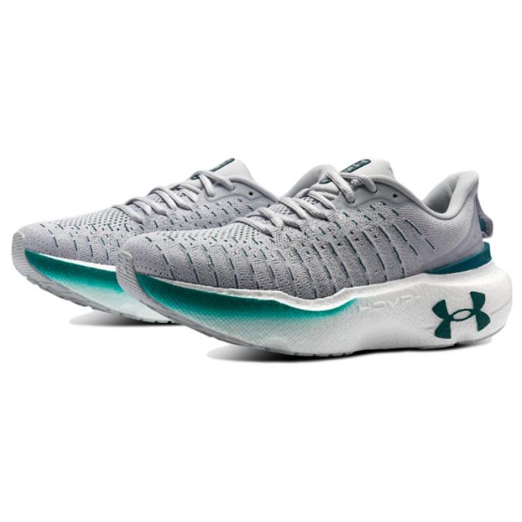 Under Armour HOVR Infinite Elite Halo Grey Hydro Teal Men Sneakers 3027189-102