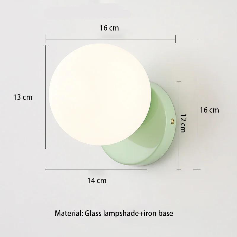 Nordic Cream Style Wall Light Modern Minimalist Corridor Hanging Lamp French Creative Internet Red Bedroom Bedside Lamps Torch