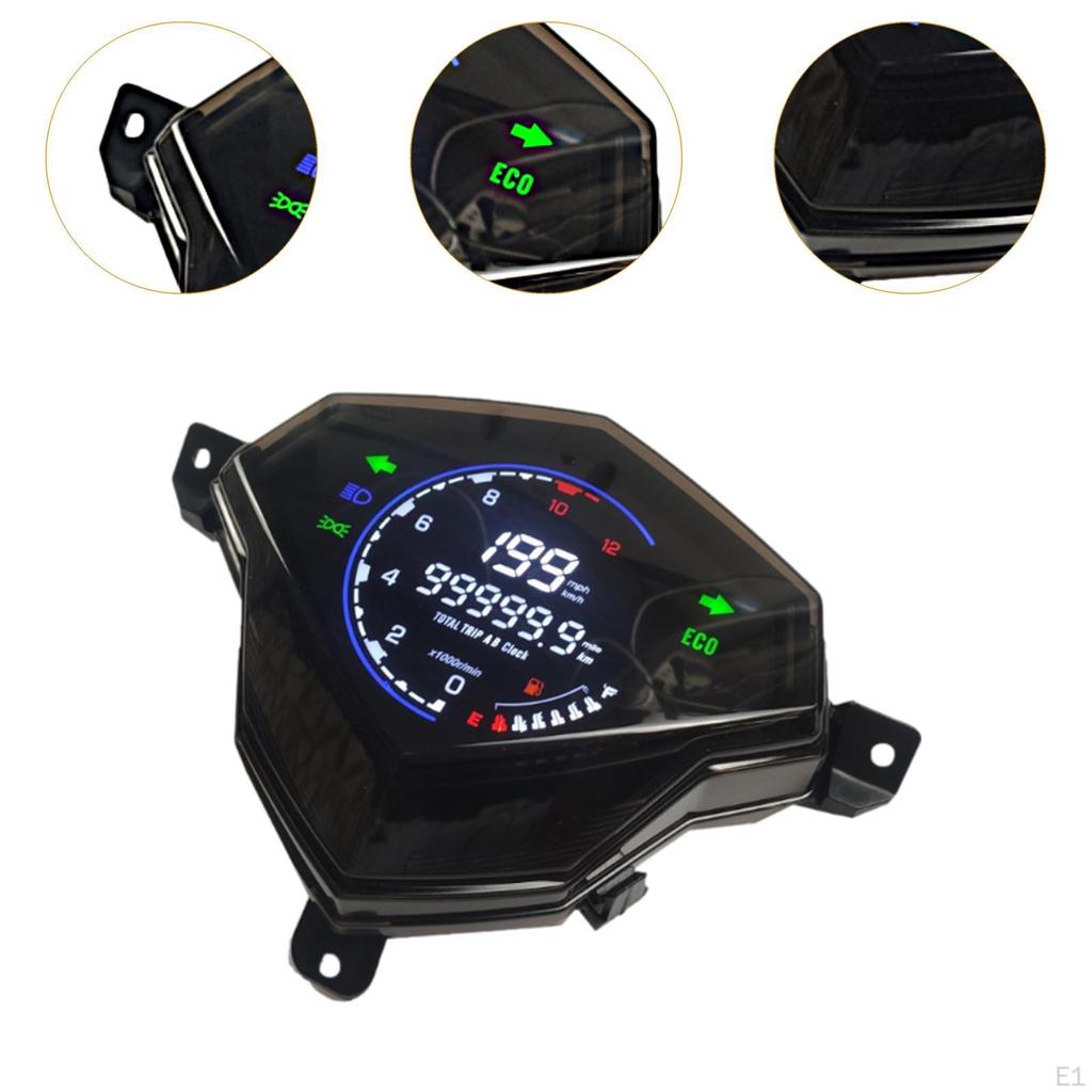 Motorcycle Tachometer,Motorbike LED Electronic Instrument,Multipurpose,Left Right Indicator