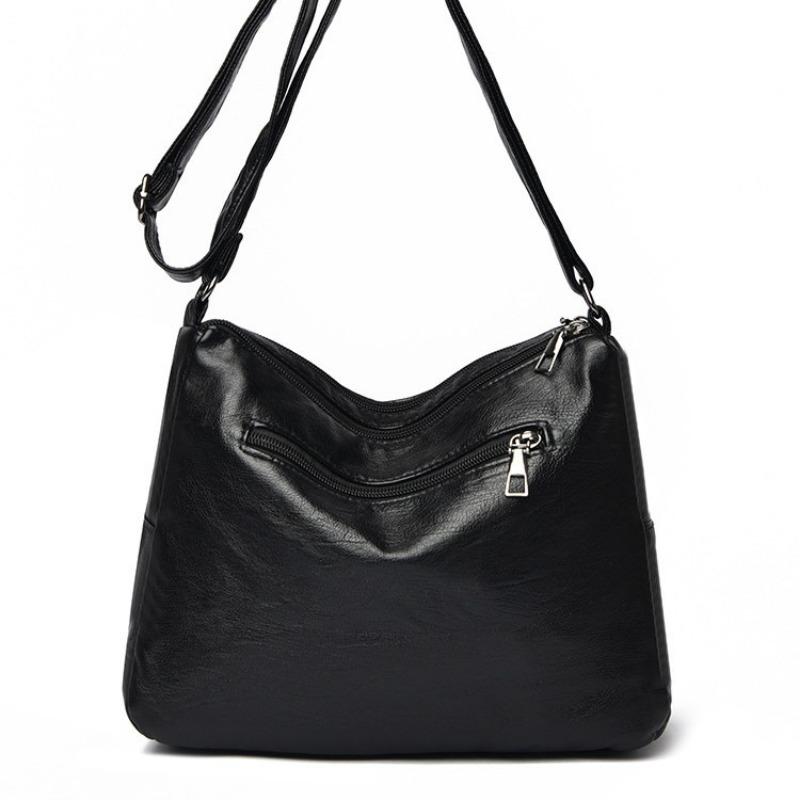 Women's Bag, Retro and Fashionable Crossbody Bag, Women's Washed Soft Leather Feel, Mother's Bag, Single-shoulder Bag