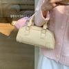 Niche Texture Boston Handbag Women's Bag 2025 New Korean Version Simple Pillow Bag Versatile Shoulder Messenger Bag