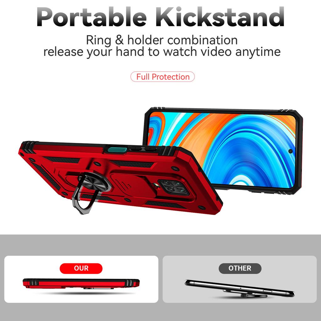 Ring Ständer Hülle Für Redmi Note 9 Pro Max 9S Note9 Pro Armor Sturzsicherer Kameraschutz Handyhülle Für Xiaomi Poco M2 Pro Funda