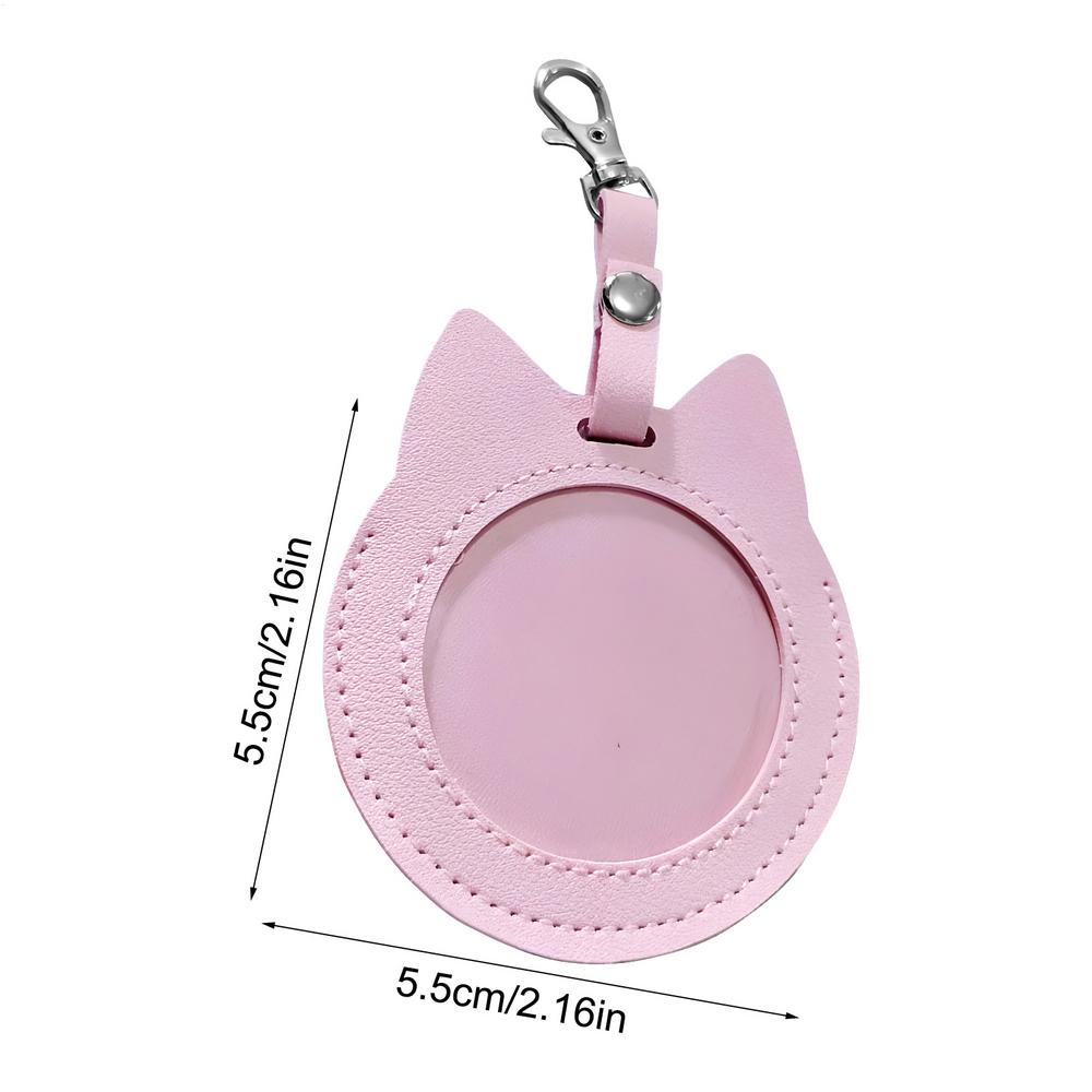 

Badge Case 55/75mm Badge Protective Case Cat Shape Transparent Fan Supplies Waterproof Badge Display Bag Hangable Portable