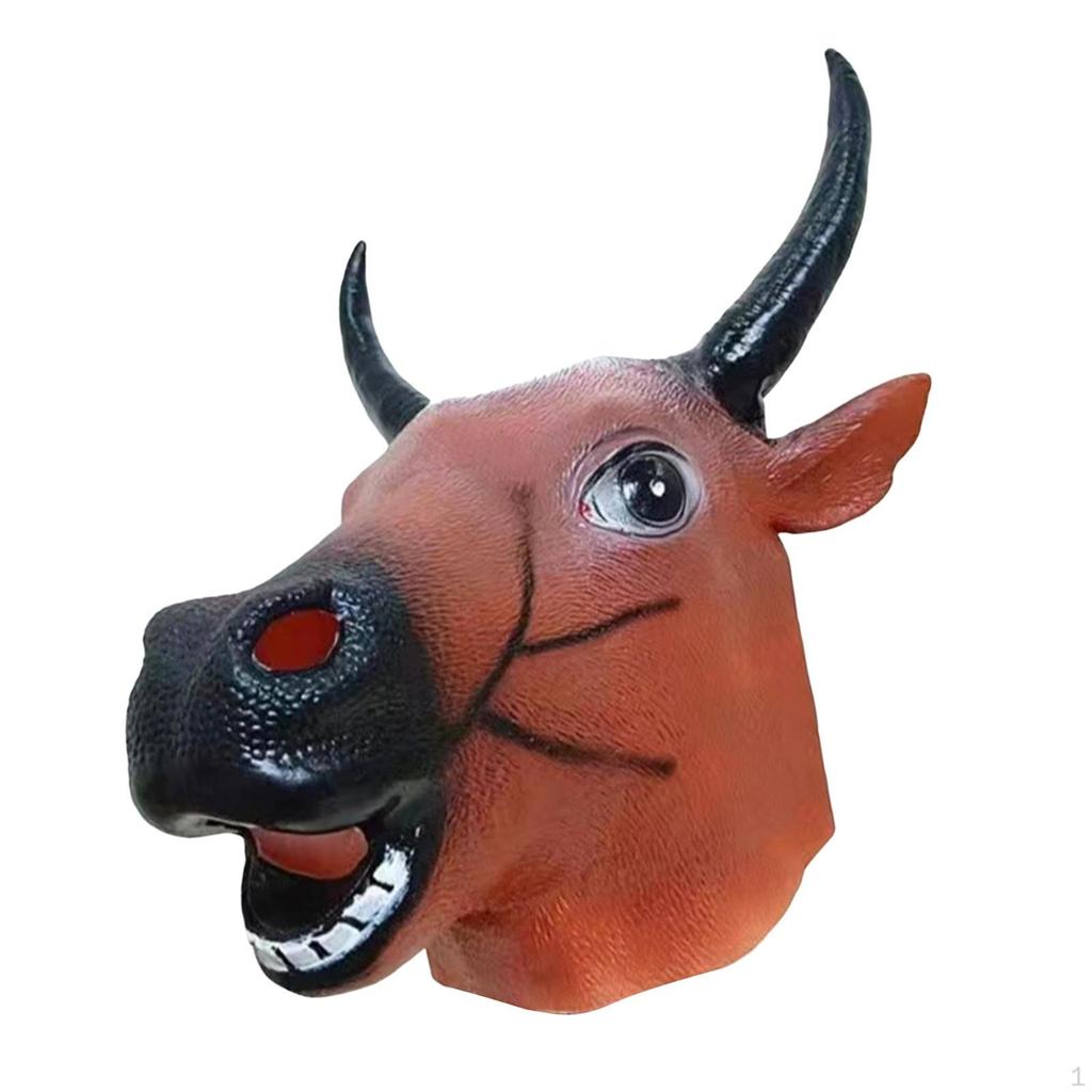 Animal Head Headgear Decoration Funny Dress Up Prop Costume Accessory for Show Halloween