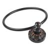 Antique Finish Black Brass Towel Ring for Bathroom and Multiple Room Applications with Complete Installation Set