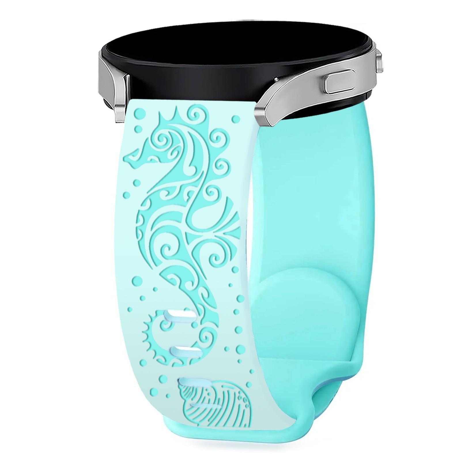 

Samsung 3D Laser Engraved Silicone Watch Strap with Butterfly Buckle - Ocean Series. 20mm