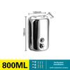Stainless Steel Manual Soap Dispenser Refillable Hand Sanitizer Dispenser  Washroom