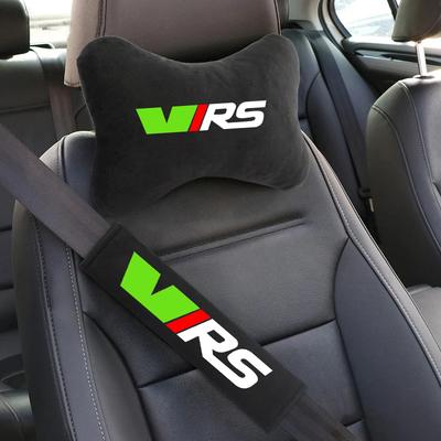 AAABO1 Memory Cotton Car Headrest Neck Pillow A Pair Of Seat Belt Shoulder Pads For VIRS VRS RS Octavia Fabia Rapid Superb Root