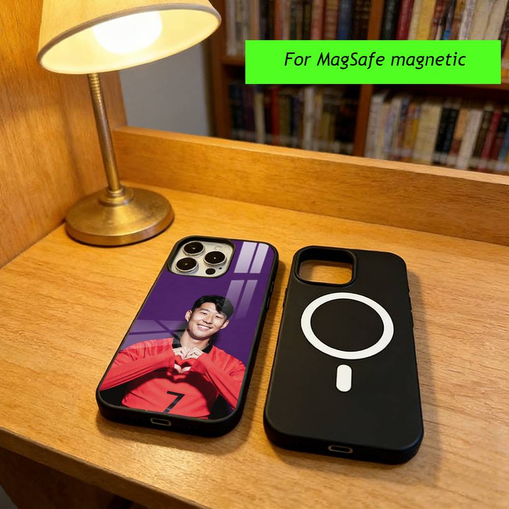 S-Son Heung-min Phone Case For iPhone17,16,15,14,13,12,11 Plus,Pro Magnetic with Magsafe Wireless Charging