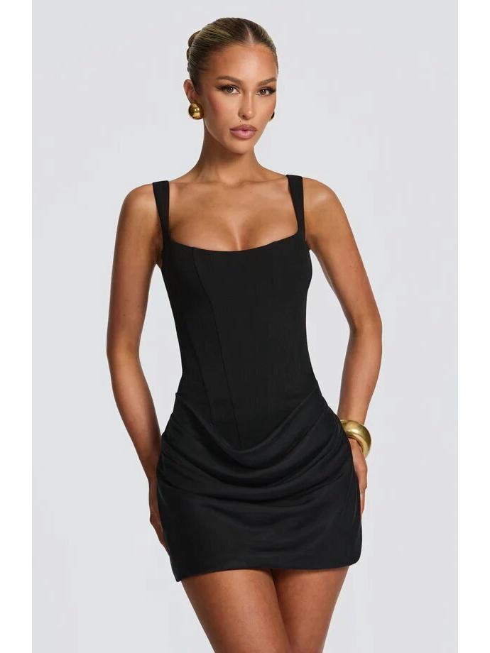 2026 Frühling/Sommer Damen Elegantes Faltenkleid mit Taillenbetonung