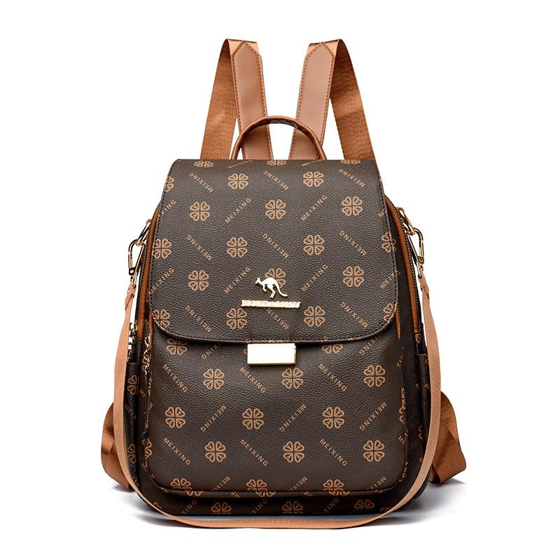 Schoolbag Retro Backpack Women's 1011 New Casual Multi-functional Travel Small Backpack Commuter Backpack