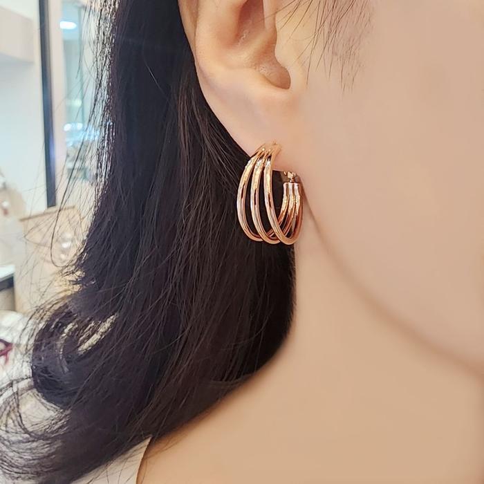 Volare Savezone03 Silver Needle Ring Earrings 2Color Afasss1554 (16007076)