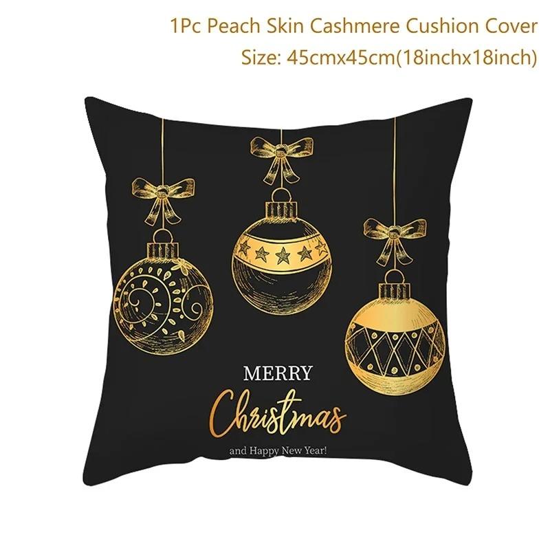 Christmas Themed Pillowcases Car Accessories Office Santa Claus Guest Sofa Home Pillowcases
