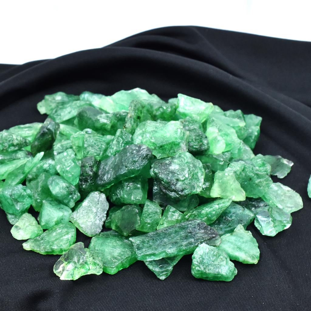 Huge 966 Ct Natural Colombian Green Emerald Raw Rough Lot Loose Gemstone LR-04-SA