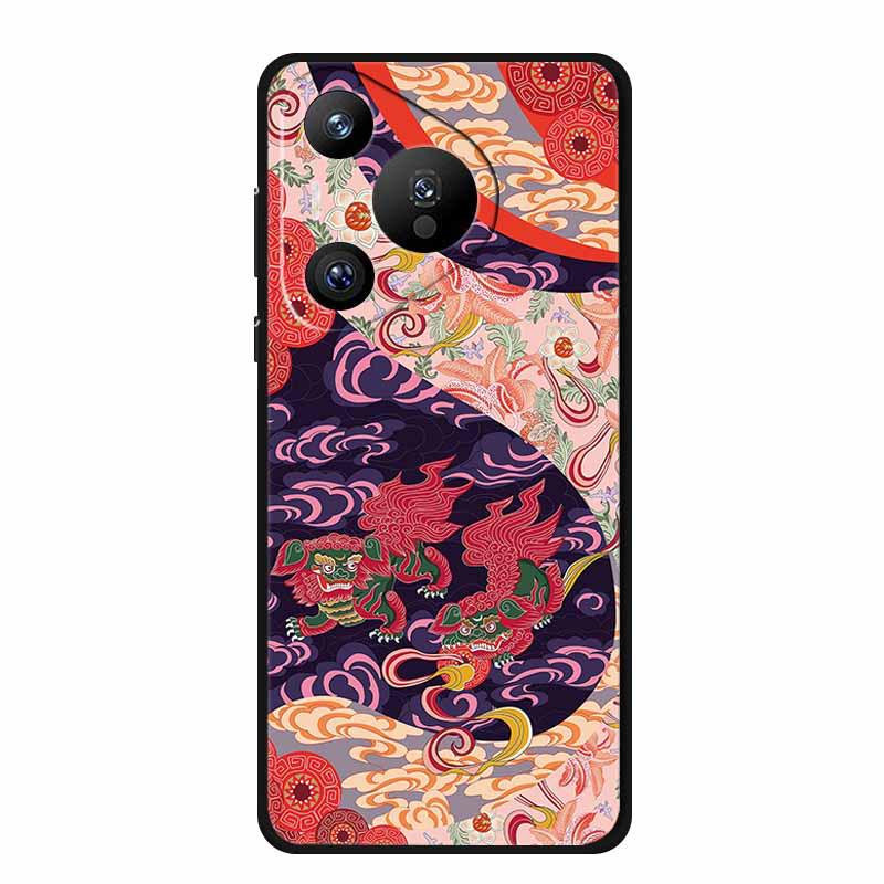 Huawei Pura 70 Pro Embossed Color Painting Phone Case with High-Grade Texture - 1 Piece.