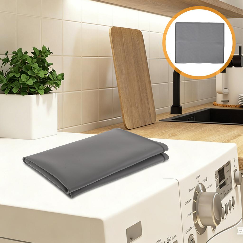 Silicone Washer Dryer Cover Top Waterproof Mat Non-Slip Protective Pad Scratch Uv Resistant Large Washer Topper Laundry