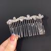 Non-Slip Crystal Pearl Hair Comb - Elegant Summer Headdress for Women