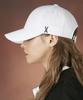 Bajal Matte Studded Oversized Ball Cap White
