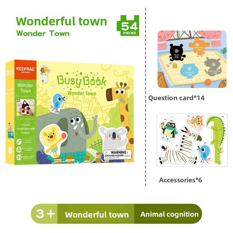 Busy Montessori Toddler Book Marine World Paper Toys Puzzle Creative Learning
