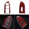 For Subaru BRZ  Toyota GT86 2012-2020 Real Soft Carbon Fiber LHD RHD Sticker Interior Trim Car Window Switch Button Frame Cover