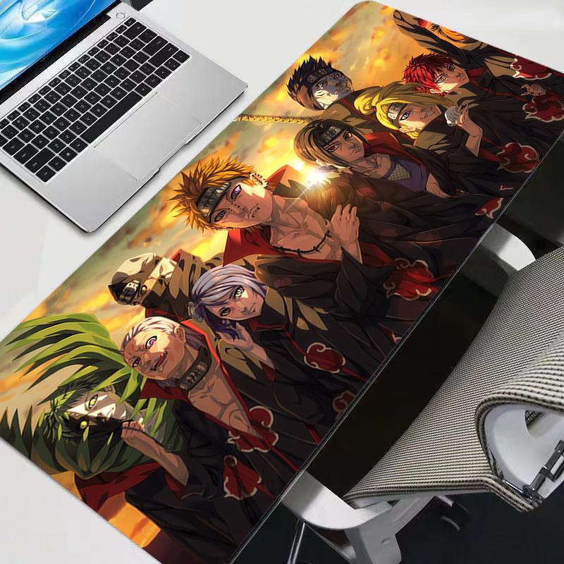 

Anime Mouse Pad Naruto Large Gamer Gaming Accessories Speed Keyboard Rubber Locking Edge Desk Mat Office Laptop mousepad 30x60x0.2cm