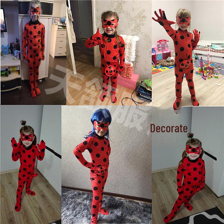 Girls' Superhero Anime Costume Set with Jumpsuit, Eye Mask, and Bag for Halloween and Festivals