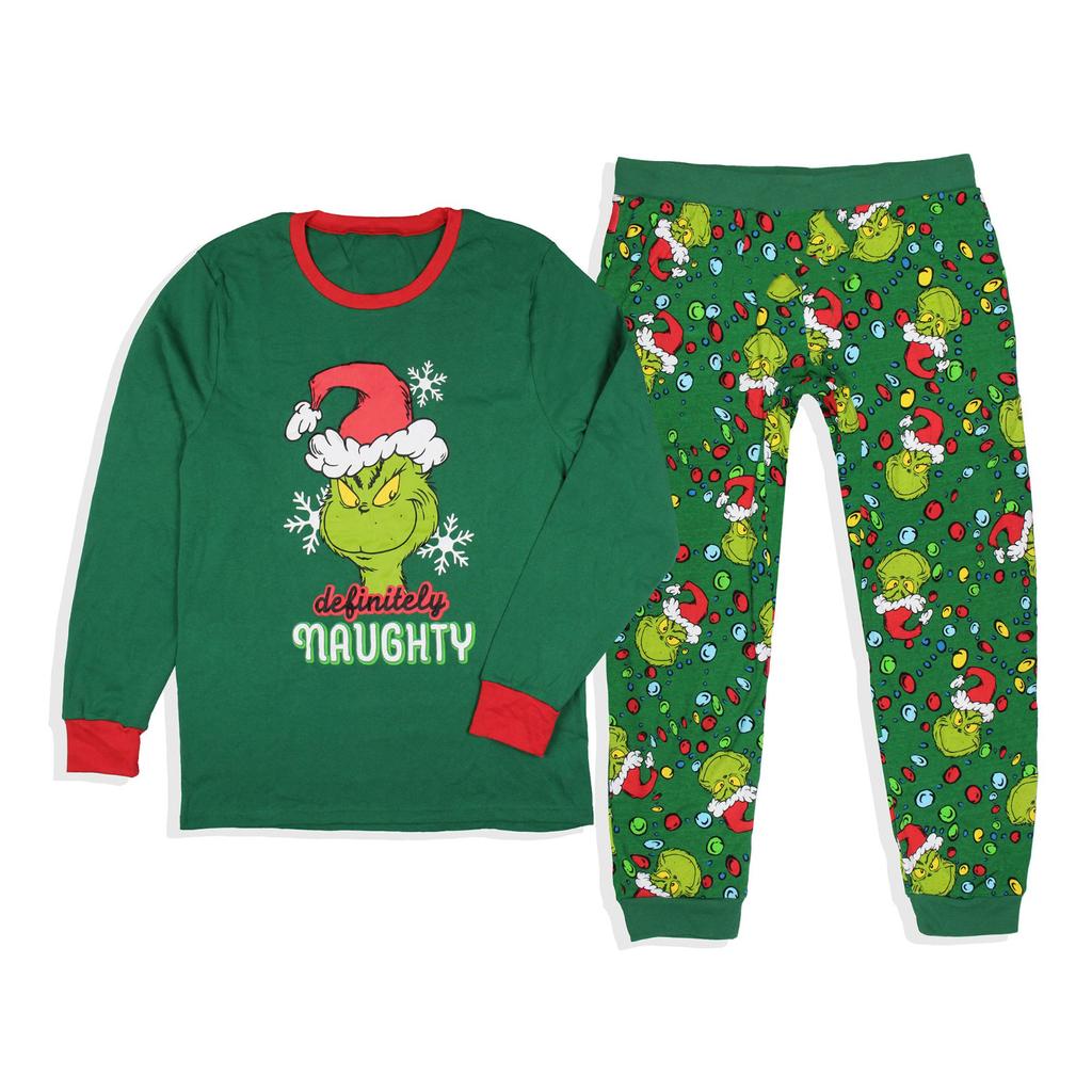 Christmas Print Cute Family Set Pajamas, Home Clothes, Family Set Long Sleeve Top Pants Set