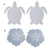 2x Sea for Turtle Mould Coaster Silicone Mould for DIY Cup Mats Decor Silicone Molds Epoxy Resin Cup Mat Making Mold Cra