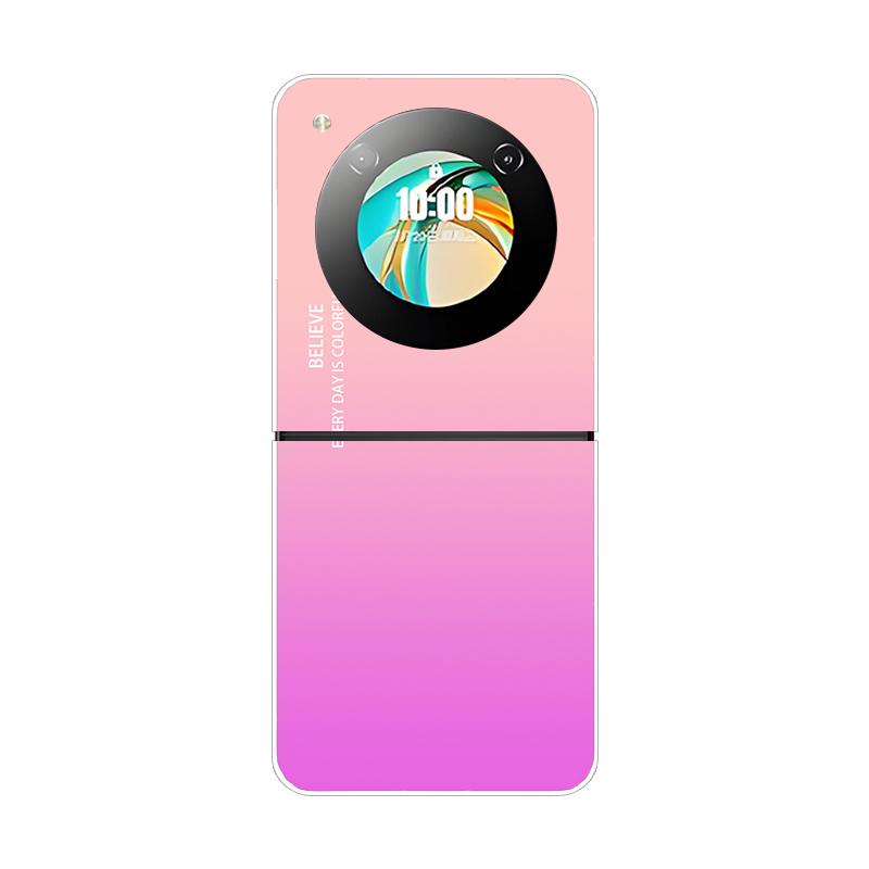 

Для ZTE Libero Flip 5G Чохол Фантазійний Градієнтний Корпус Телефону Для ZTE Nubia Flip NX724J Жорсткий Полікарбонатний Ударостійкий Задній Чохол Nubia Flip2 For Libero Flip