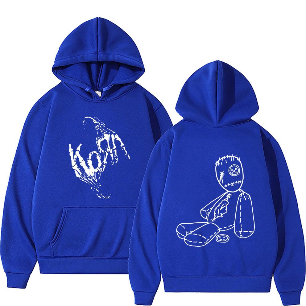 Rock Band Korn Issues Album Cover Graphic Hoodie Men Women Gothic Vintage Streetwear Alternative Nu Metal Music Pullover Hoodies