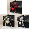 Pu Heart Shaped Mini Bag Pendant For Accessories And Keychains