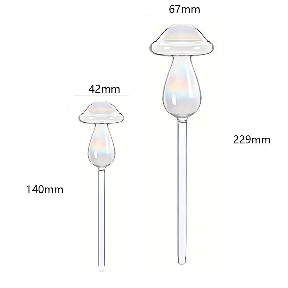 Mushroom Shape Plant Watering Glass Globes Glass Drip Irrigation System Home Supplies