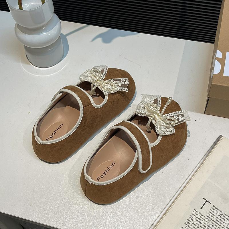 Mode Damen Schuhe 2025 Frühling Neu Rutschfeste Plateau Schleife Spitze Halbschuhe Mode Komfort Höhenerhöhung Damen Vintage Schuhe