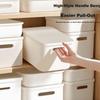 Weijian Japanese Style Storage Box Desktop Storage Box with Lid Multifunctional Kitchen Underwear Organizer Basket