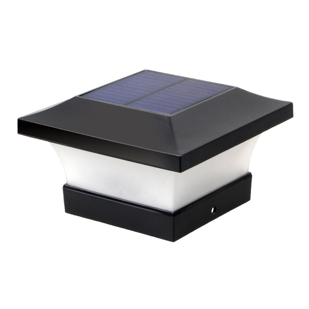 6LED Solar Garden Post Lamp Outdoor Waterproof Landscape Lamp Villa Decoration