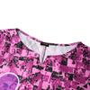Women Casual Long Sleeve Floral Print Loose Long Dress Kaftan Robes