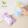 Cartoon Plush Hot Water Bottle Portable Cute Winter Warm Belly Mini Warm Water Bottle Cartoon Flannel Cover