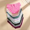 3PCS/SEt Womens Basic Low Waist Underwear Striped Cotton Bikini Panties Breathable Daily Wear Soft Comfort Multi Color Lingerie