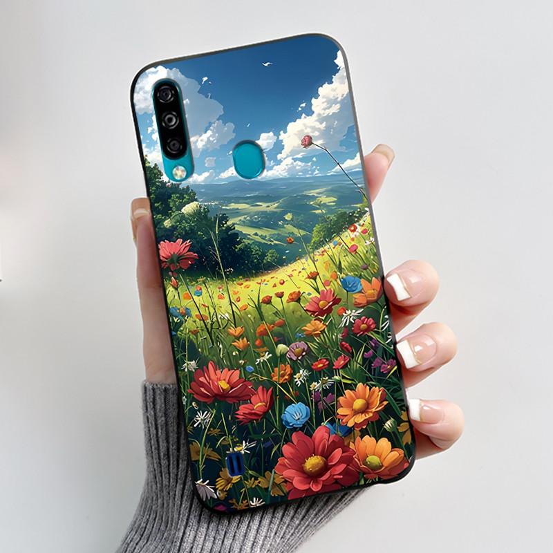 Hülle für ZTE Blade A7 (2020) Handyhülle Mattschwarz Luxus Drache Niedlich Cool Jungen Mädchen Weiches Silikon TPU Schutz-Rückseite
