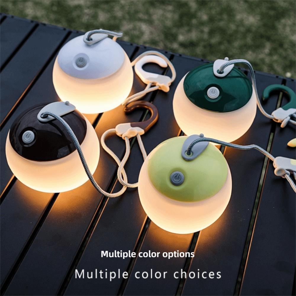 Multifunctional Camping Lantern USB Rechargeable Silicone Material USB Charging Tent Light Waterproof Warm Lighting