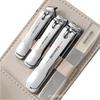 Compact Anti-Splash Nail Clipper Set - Hardened & Thickened Manicure Tools for Home and Travel