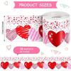 Valentine Themed Border Trim Heart Borders Trim Wall Sticker 59ft Long 75mm Wide for Bedroom Home Party Decoration