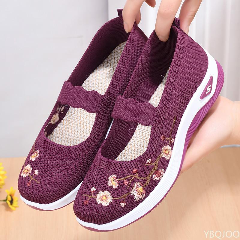 Spring and Autumn New Women's Sports Shoes Fashionable Breathable Lightweight Non-Slip Wear-Resistant Casual Sports Shoes