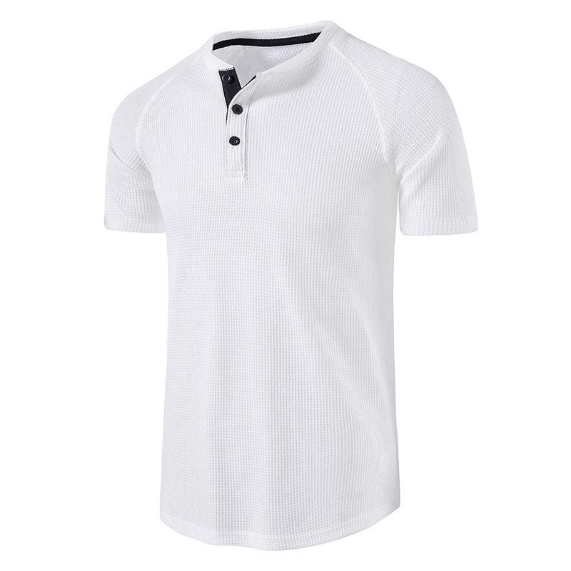 Men s European American Classic Outdoor Round Neck Short-Sleeve WAGFO Henry T-Shirt US 2XL белый 1900₽