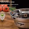 Portable Stainless Steel Solid Alcohol Stove & Dry Pot Set