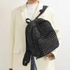 Mochila com Rebites Mochila Punk de Brim