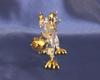 Fourcato Handmade Glass "Emperor Dragon" with Gold Orbs, Small x 6 Pieces