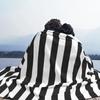 Black White Stripes Throw Blanket Blankets and Throws Halloween