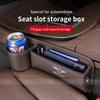 Car Seat Gap Multifunction Storage Box Seat Gap Cup Holder For Bentley Continental GT MULLINER Bentayga Flying Hurtling Spurlogo